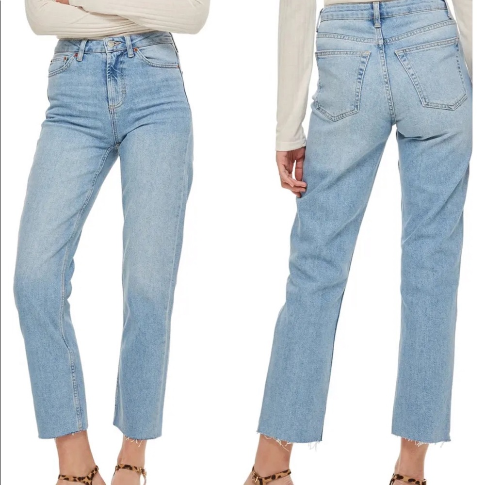 Topshop straight leg jeans NWT